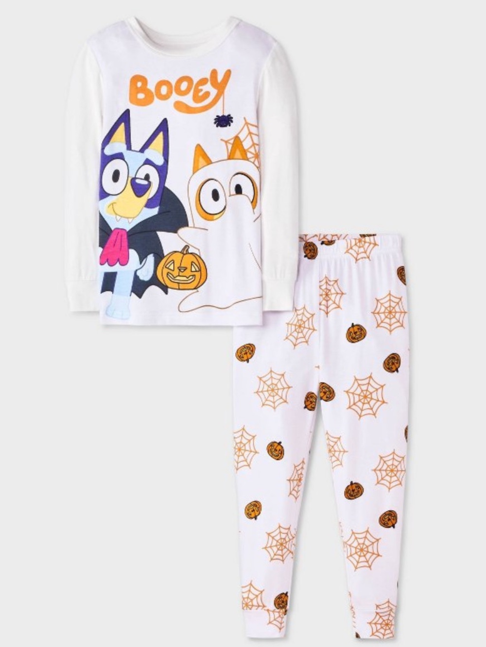 💙 NWT Adorable Bluey Halloween Pajamas - “Booey” PJs - Viscose - Stretchy 💙